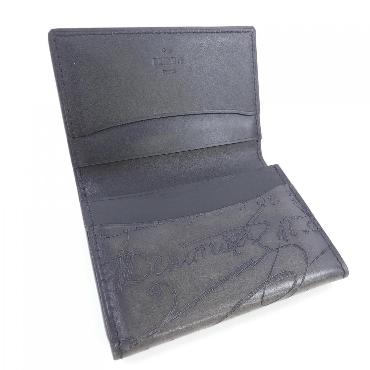 ベルルッティ Berluti インブイアスクリットレザーカードホルダー CARD CASE