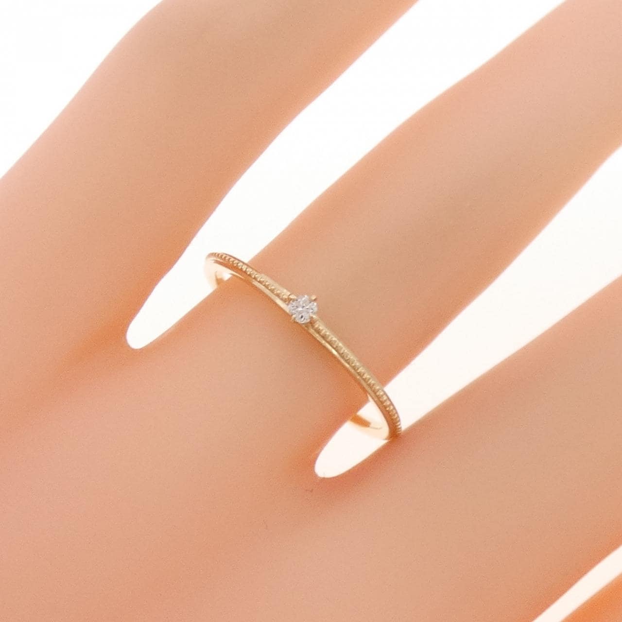 アガット ダイヤモンド リング 0.03CT