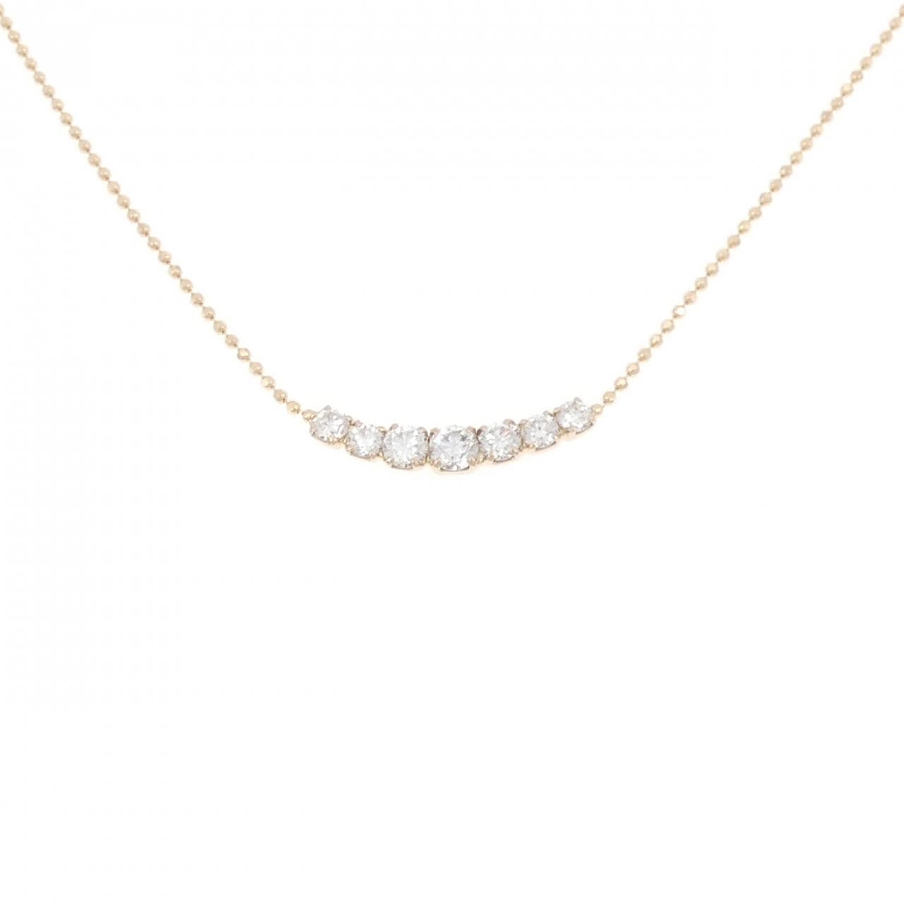 K18PG ダイヤモンド ネックレス 0.50CT