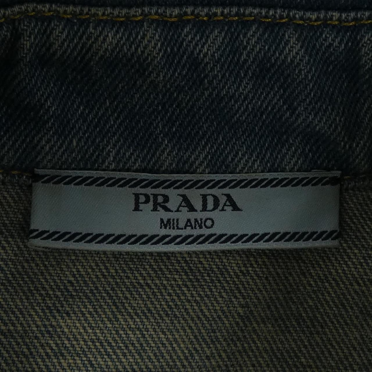 プラダ PRADA トライアングルロゴ オーバーサイズ オーガニックデニムシャツ GFC036 S212 1ZAB シャツ
