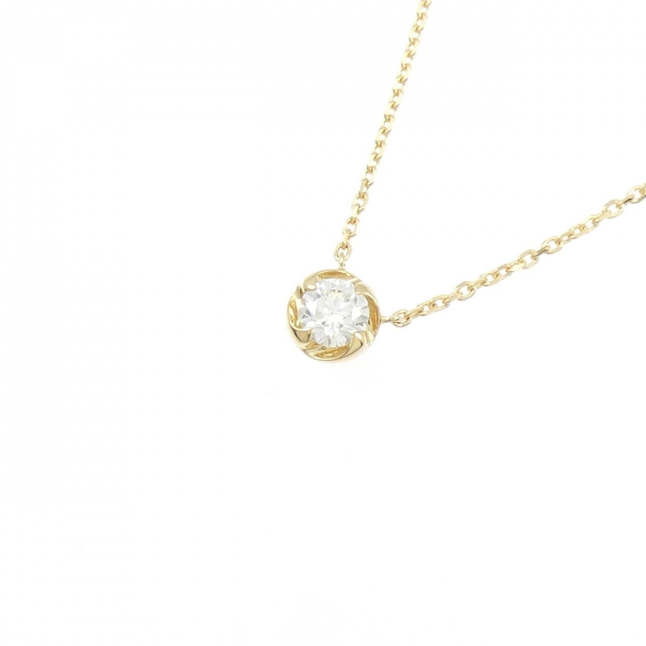 K18YG ダイヤモンド ネックレス 0.31CT F SI1 3EXT