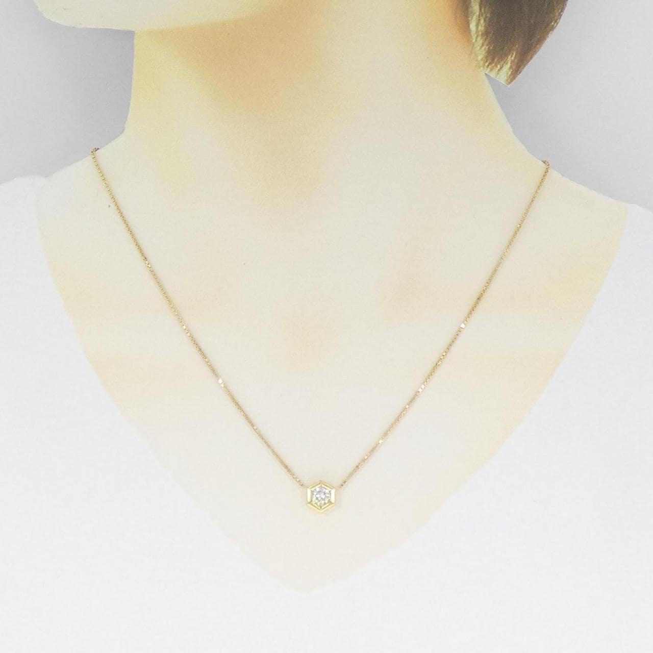 K18YG ダイヤモンド ネックレス 0.511CT
