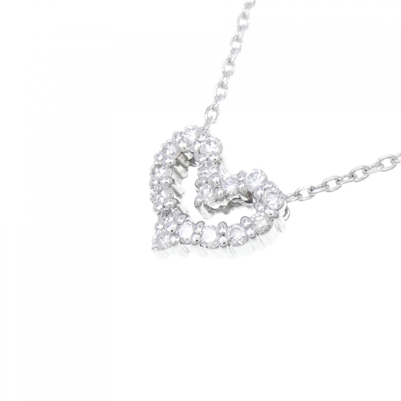 コメ兵｜K10WG ハート ダイヤモンド ネックレス 0.33CT｜ジュエリー ...