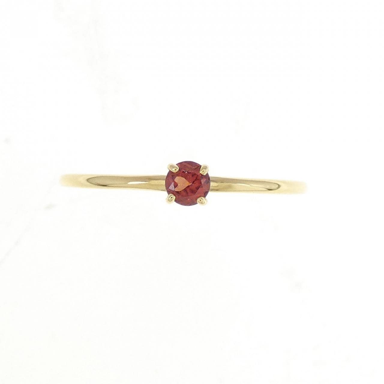 K18YG Garnet ring