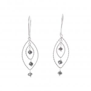 K18WG ダイヤモンド ピアス 1.00CT