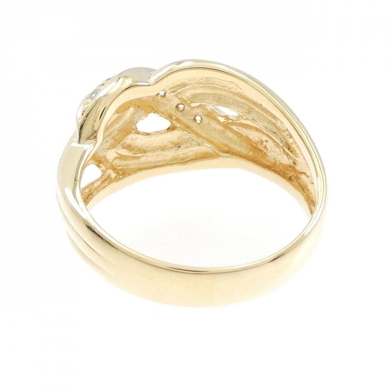 K18YG ダイヤモンド リング 0.12CT