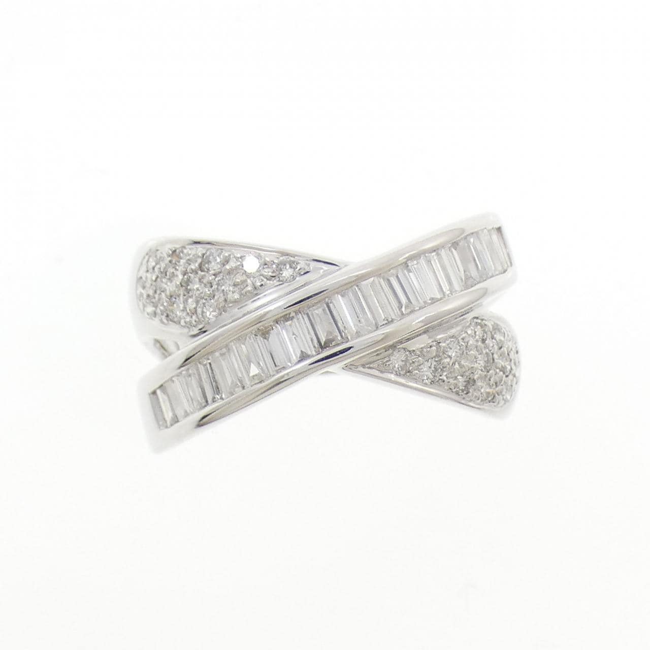 K18WG ダイヤモンド リング 0.79CT