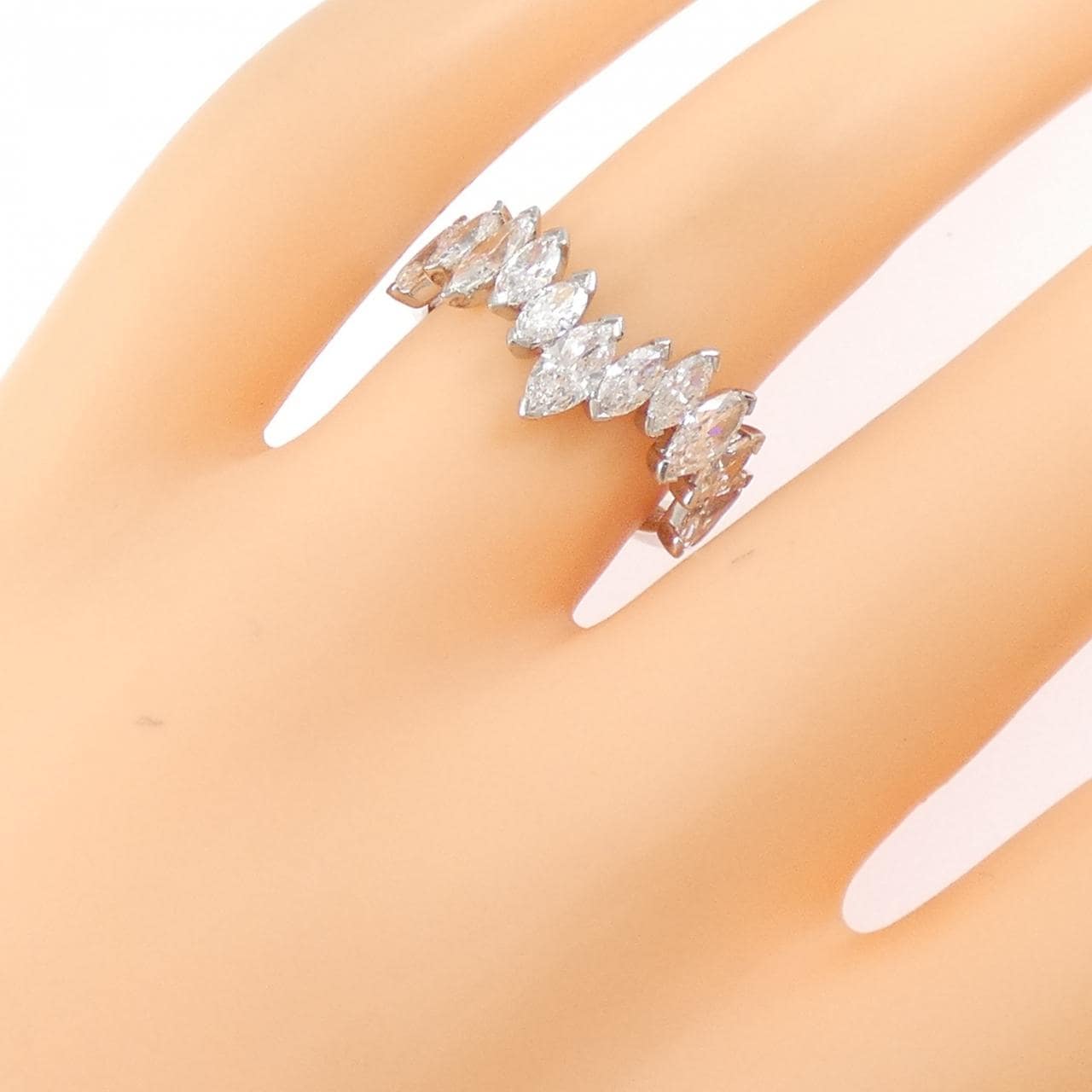 750WG ダイヤモンド リング 1.70CT