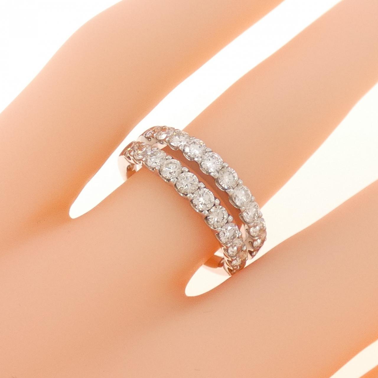 K18WG ダイヤモンド リング 1.34CT