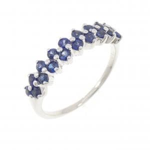 K18WG サファイヤ リング 0.50CT