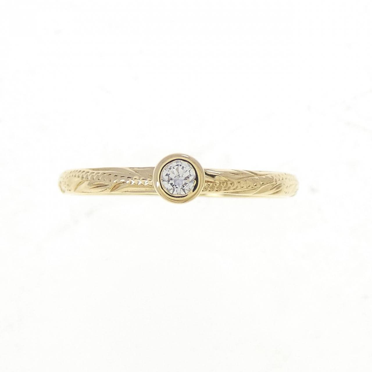 K18YG ダイヤモンド リング 0.06CT