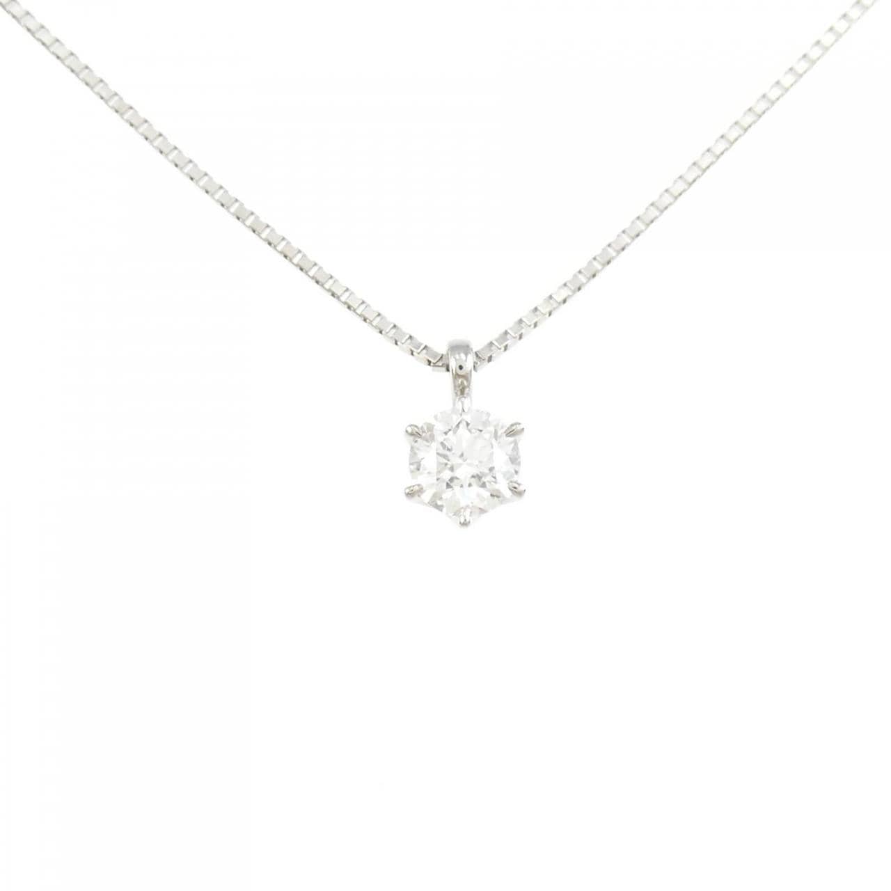 [BRAND NEW] PT Diamond Necklace 0.303CT D SI2 VG
