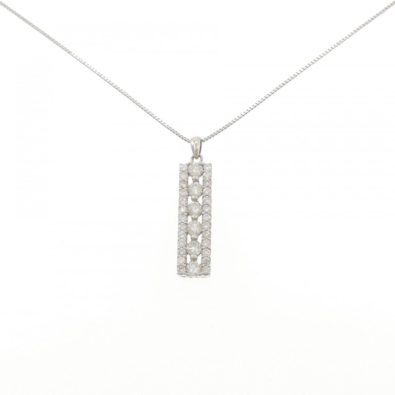 PT900/PT850 ダイヤモンド ネックレス 1.00CT