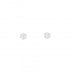 PT900 ソリティア ダイヤモンド ピアス 0.553CT