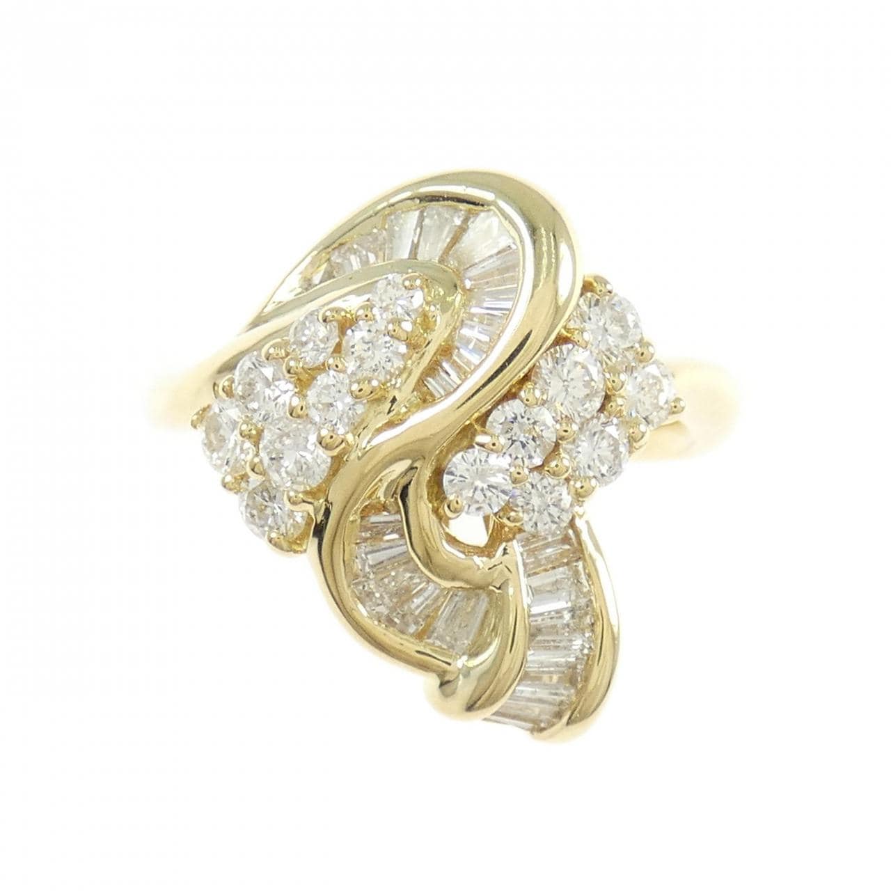 K18YG ダイヤモンド リング 1.01CT