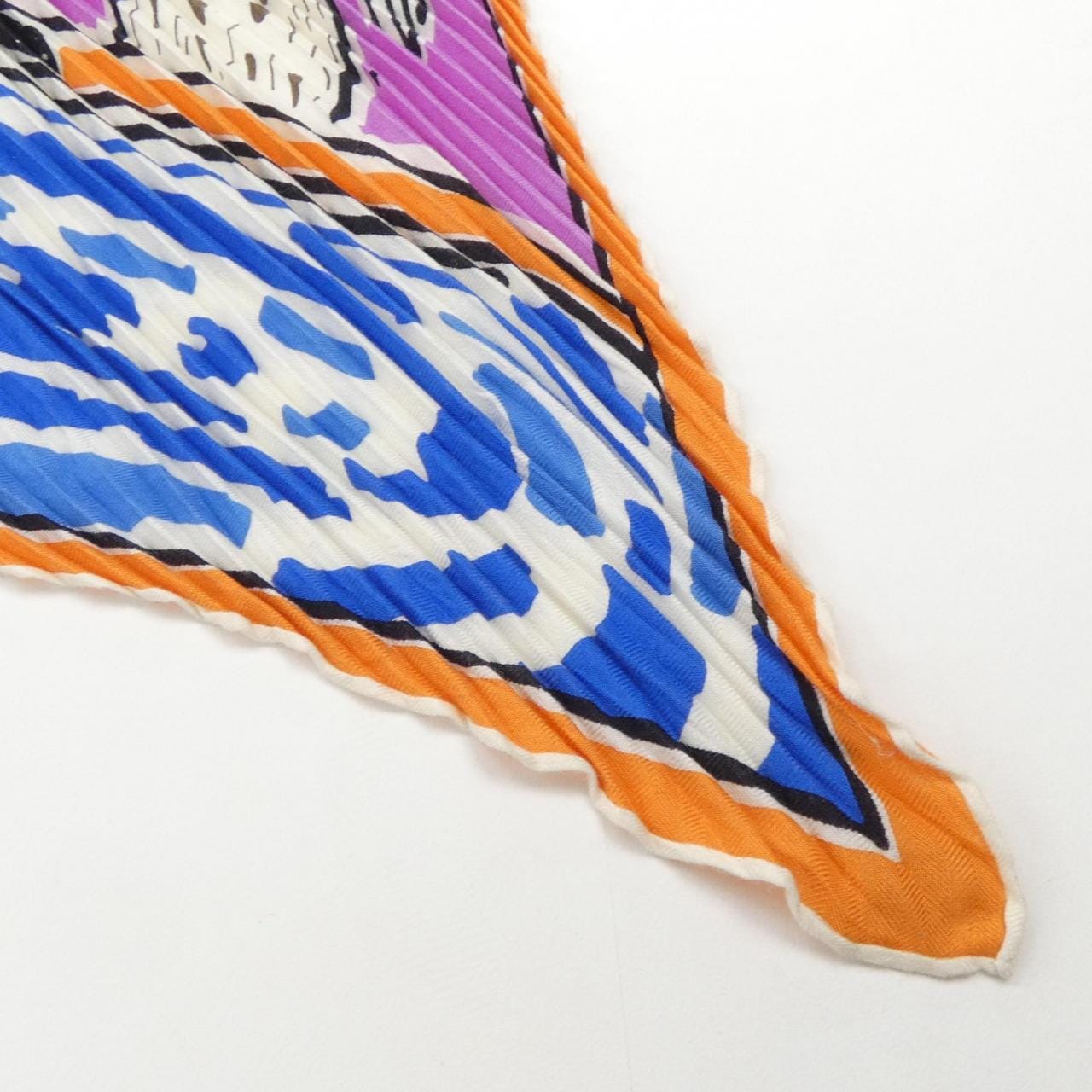 エルメス HERMES RAYURES D'ETE カレジェアンプリーツ140 ショール