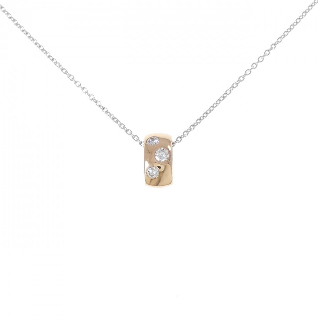 K18WG/K18PG ダイヤモンド ネックレス 0.33CT