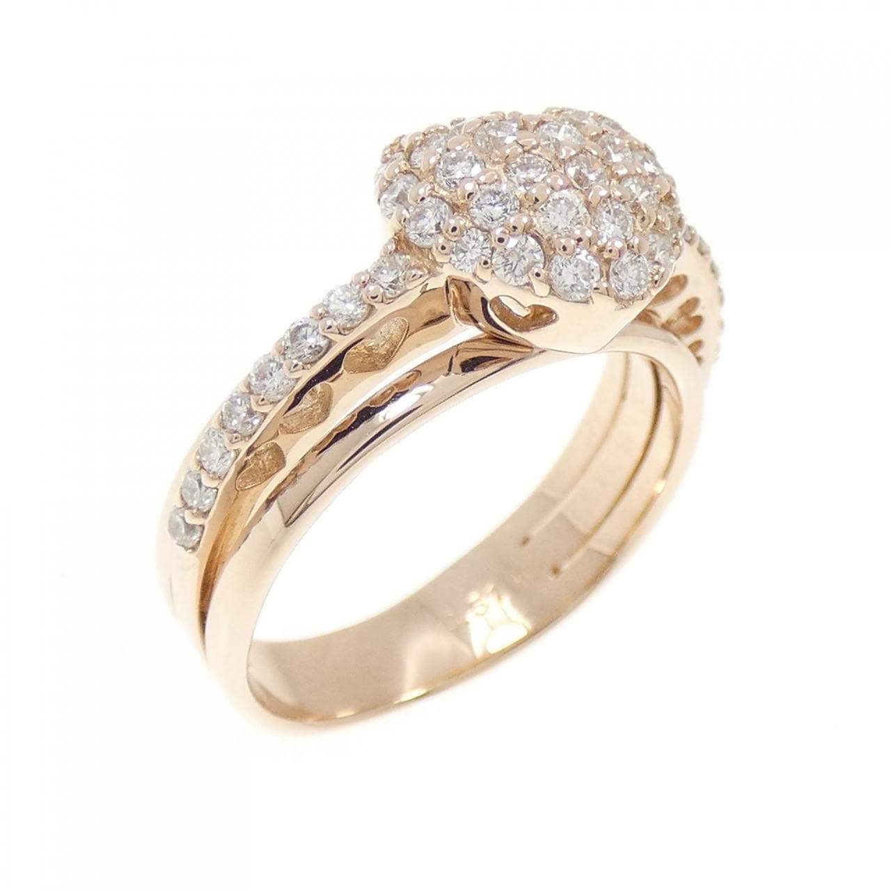 ポンテヴェキオ ハート ダイヤモンド リング 0.51CT