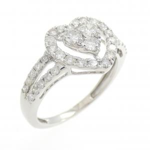 PT ハート ダイヤモンド リング 0.70CT