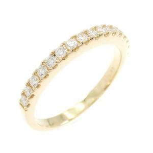 【リメイク】K18YG ハーフエタニティ ダイヤモンド リング 0.32CT