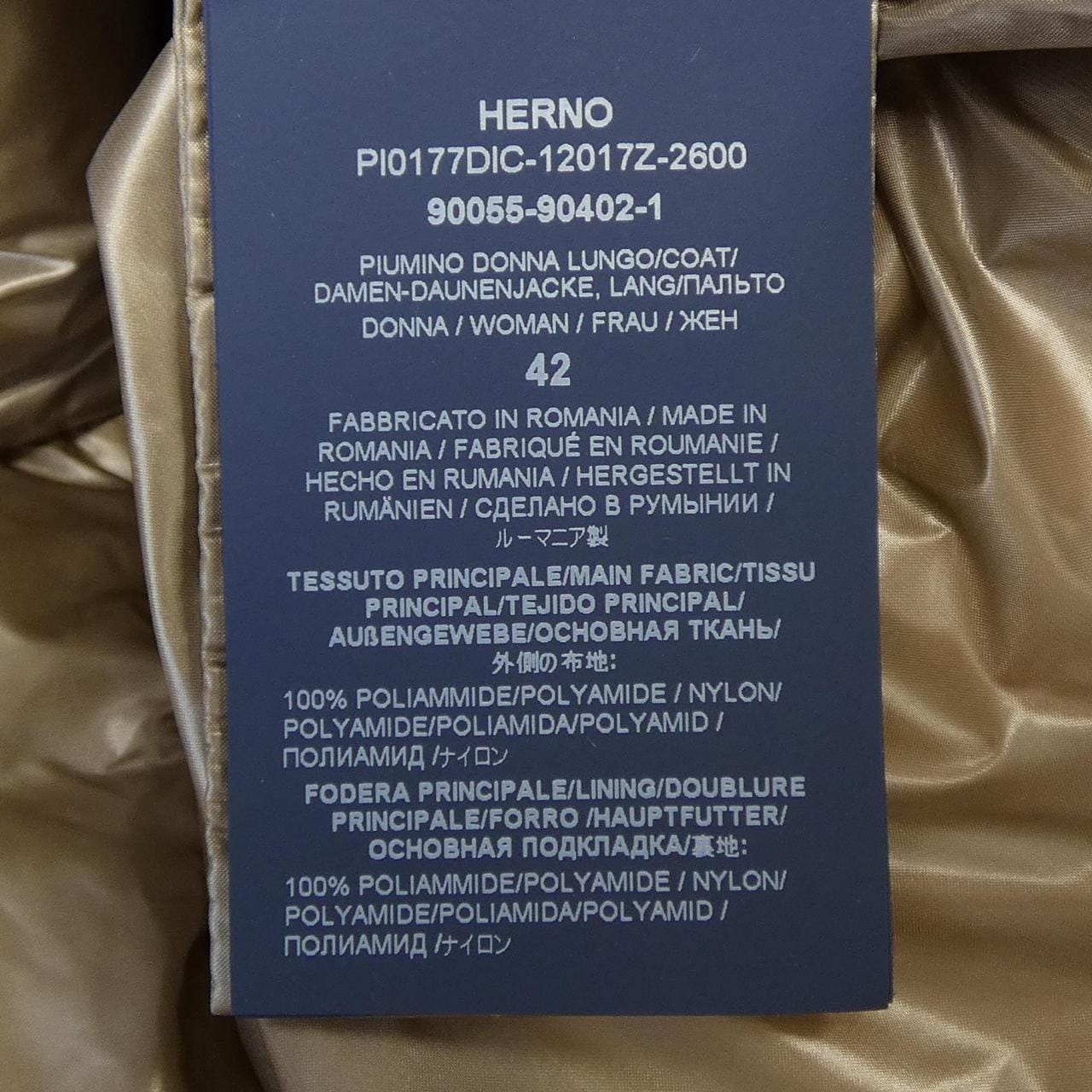 ヘルノ Herno PI0177DIC 12017Z ダウンコート