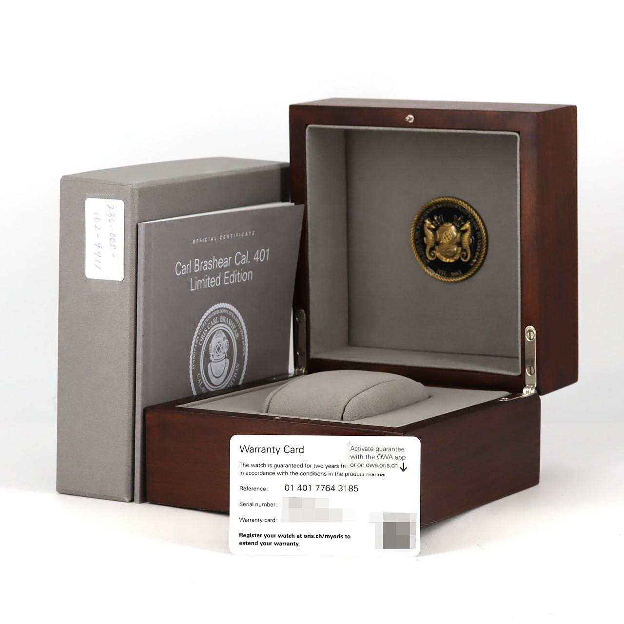 オリス カール･ブラシア キャリバー401 LIMITED 01 401 7764 3185-Set ブロンズ 自動巻