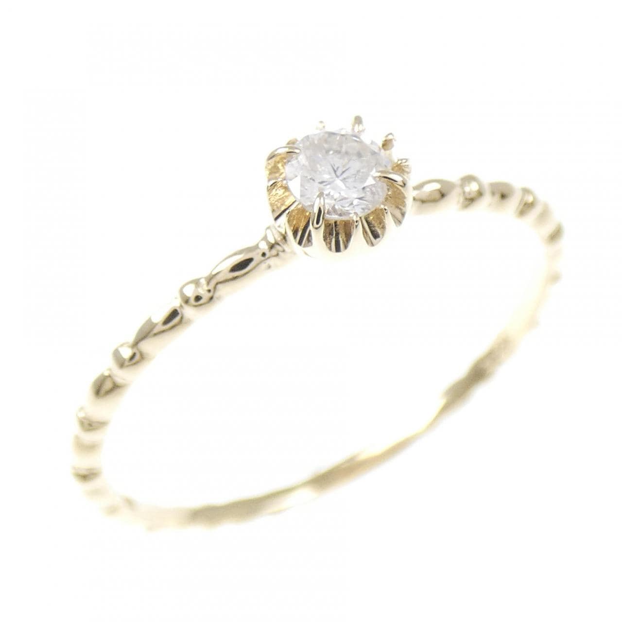 K10YG ダイヤモンド リング 0.10CT