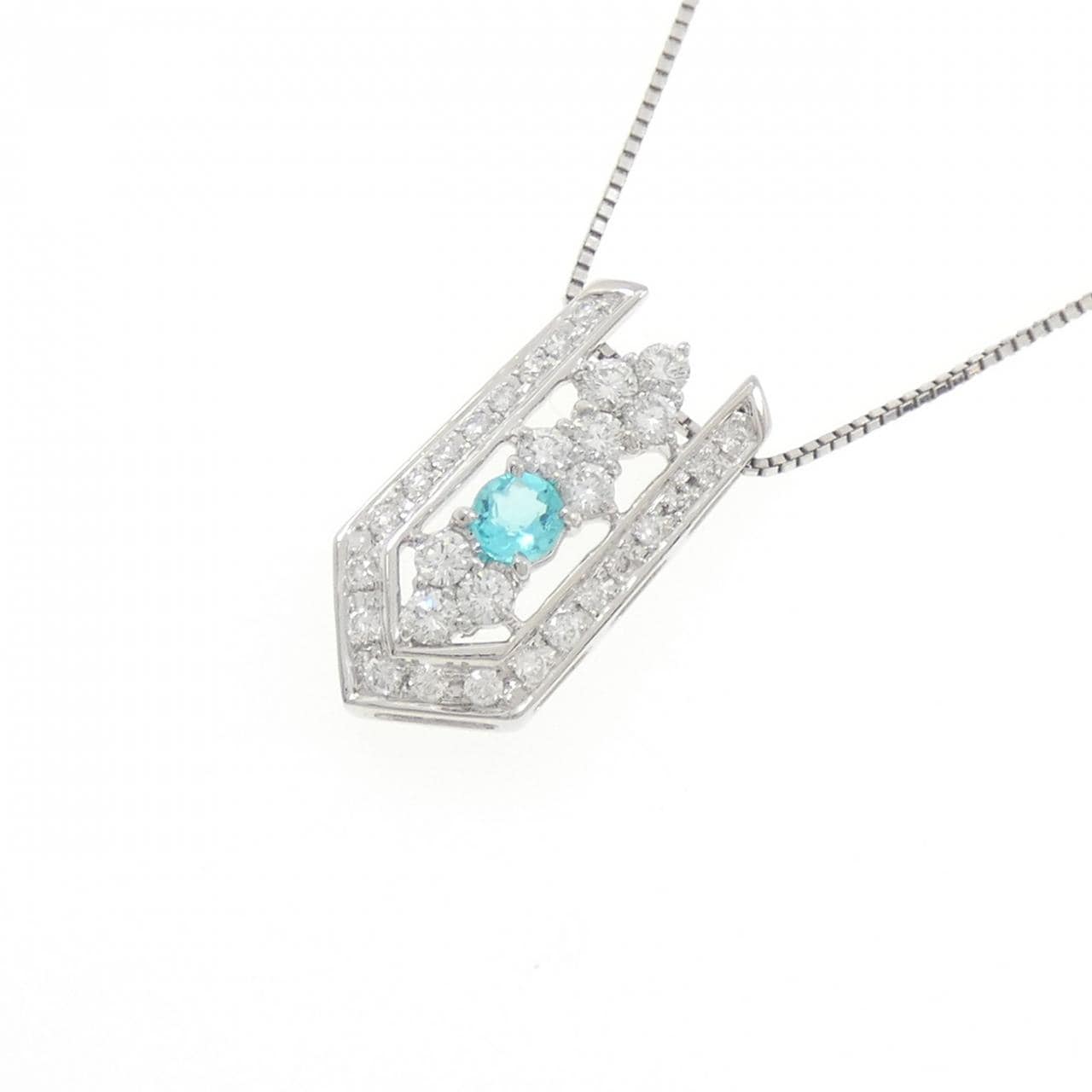 タサキ パライバトルマリン ネックレス 0.18CT