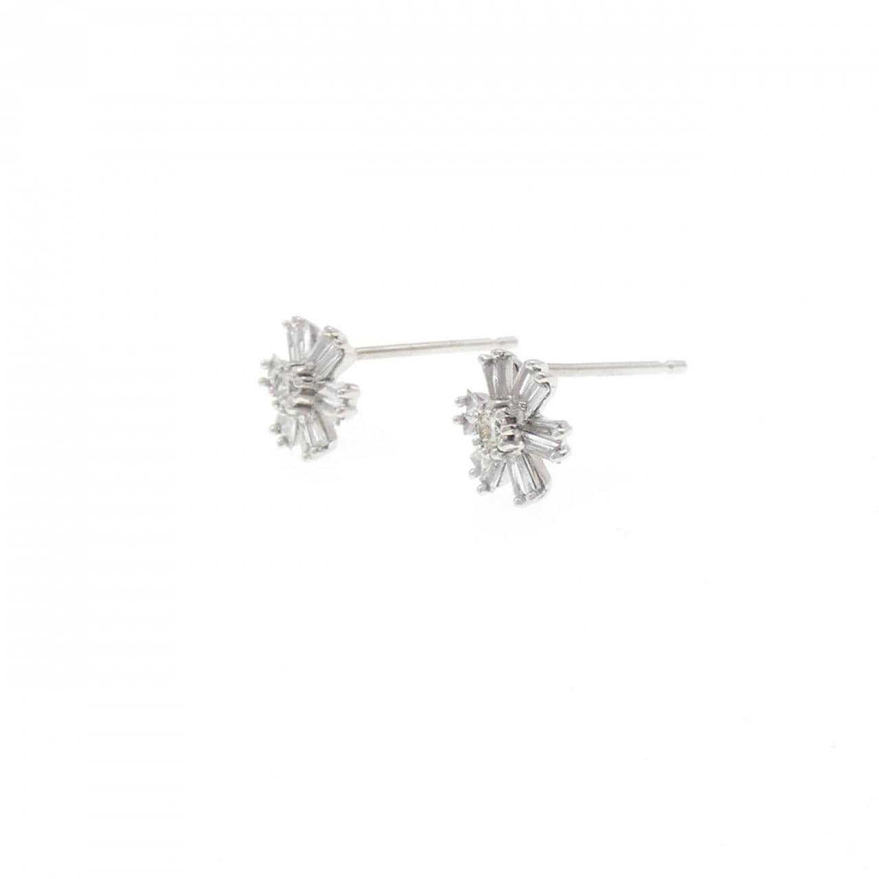 K18WG ダイヤモンド ピアス 0.24CT