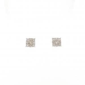 K18WG ダイヤモンド ピアス 0.40CT