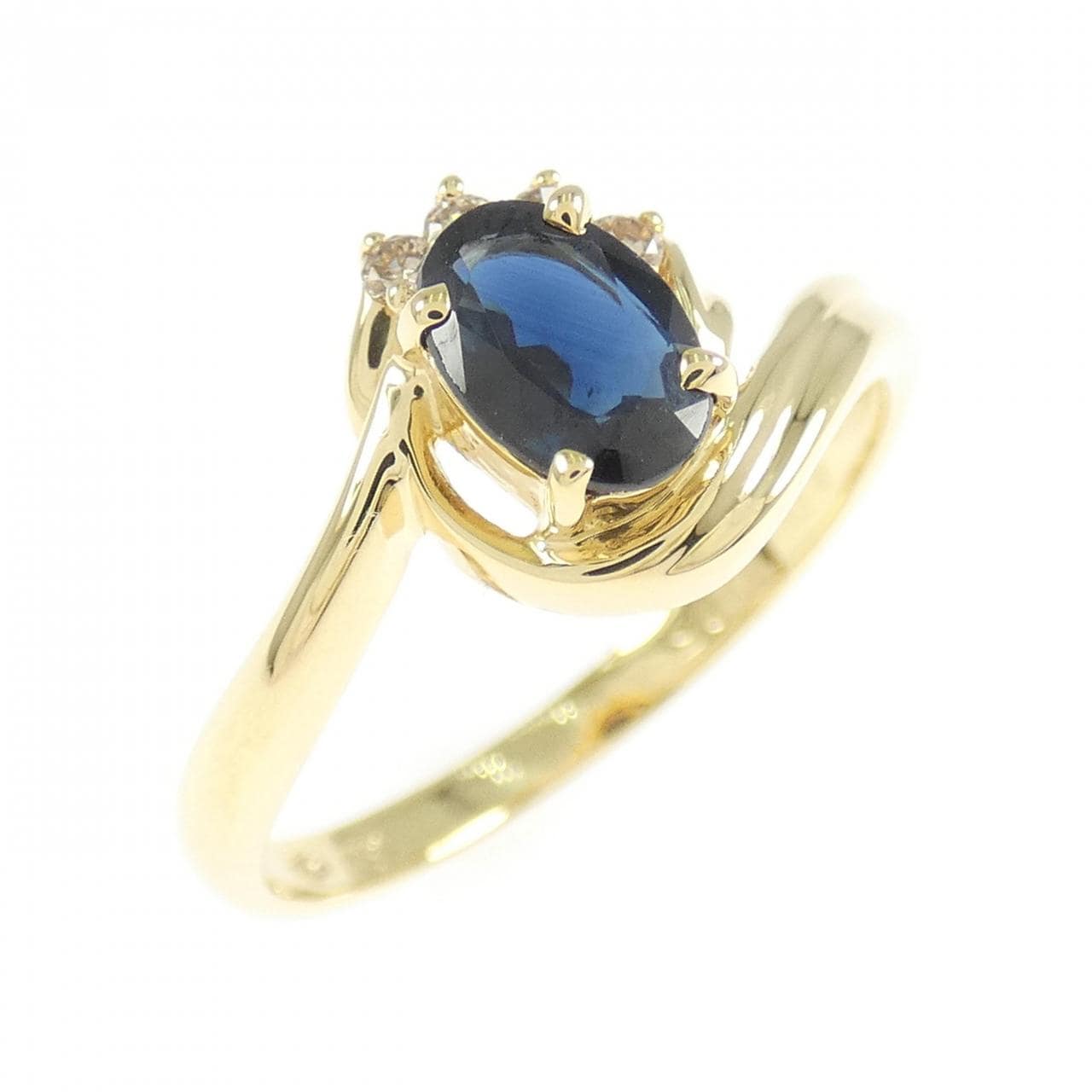 K18YG サファイヤ リング 0.51CT