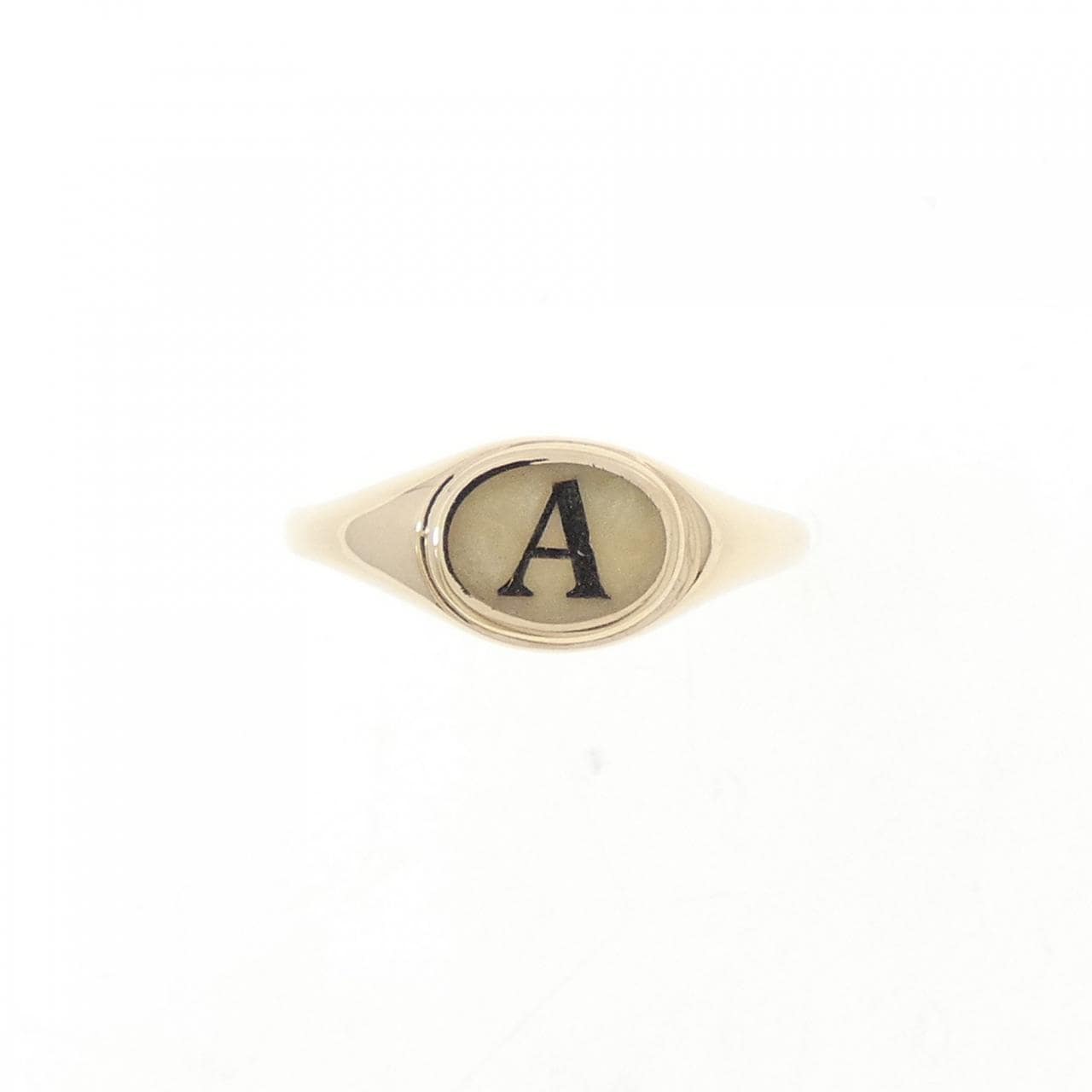 アーカー エリプスイニシャル ピンキー リング