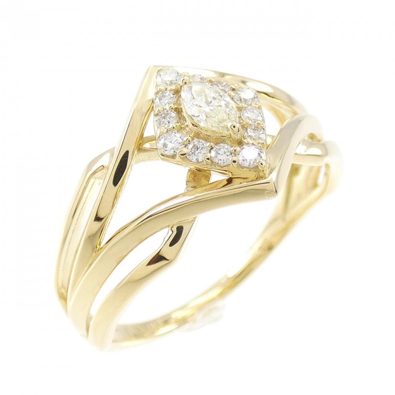 [新品] K18YG钻石0.18CT