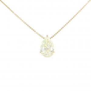 K18YG ダイヤモンド ネックレス 1.332CT VLY SI1 ペアシェイプ