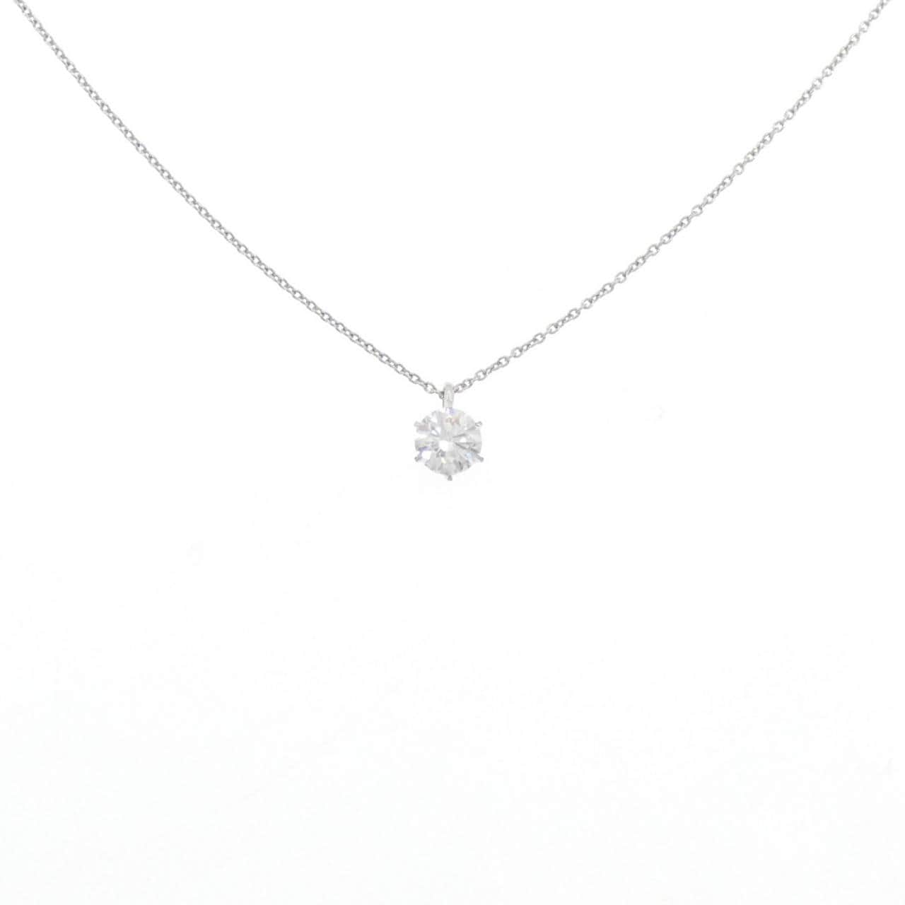 【リメイク】PT900/PT850 ダイヤモンド ネックレス 0.538CT D SI1 EXT H&C