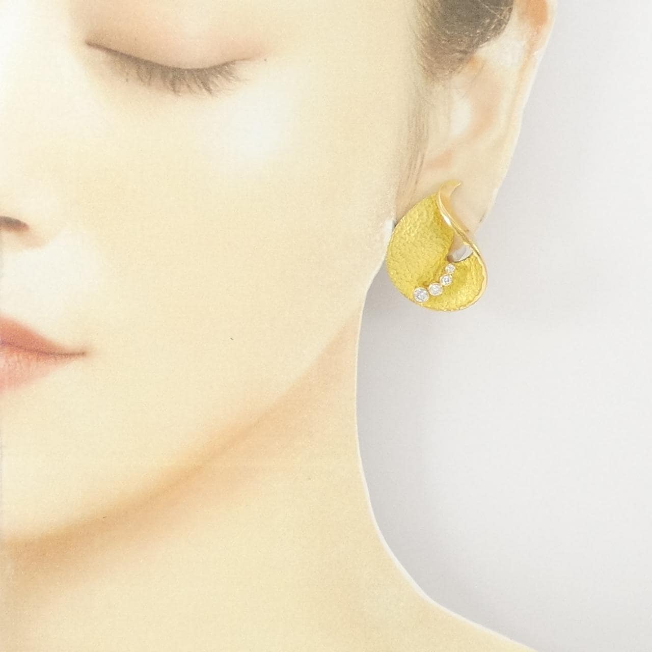 湧永ユキオ ダイヤモンド イヤリング 0.48CT