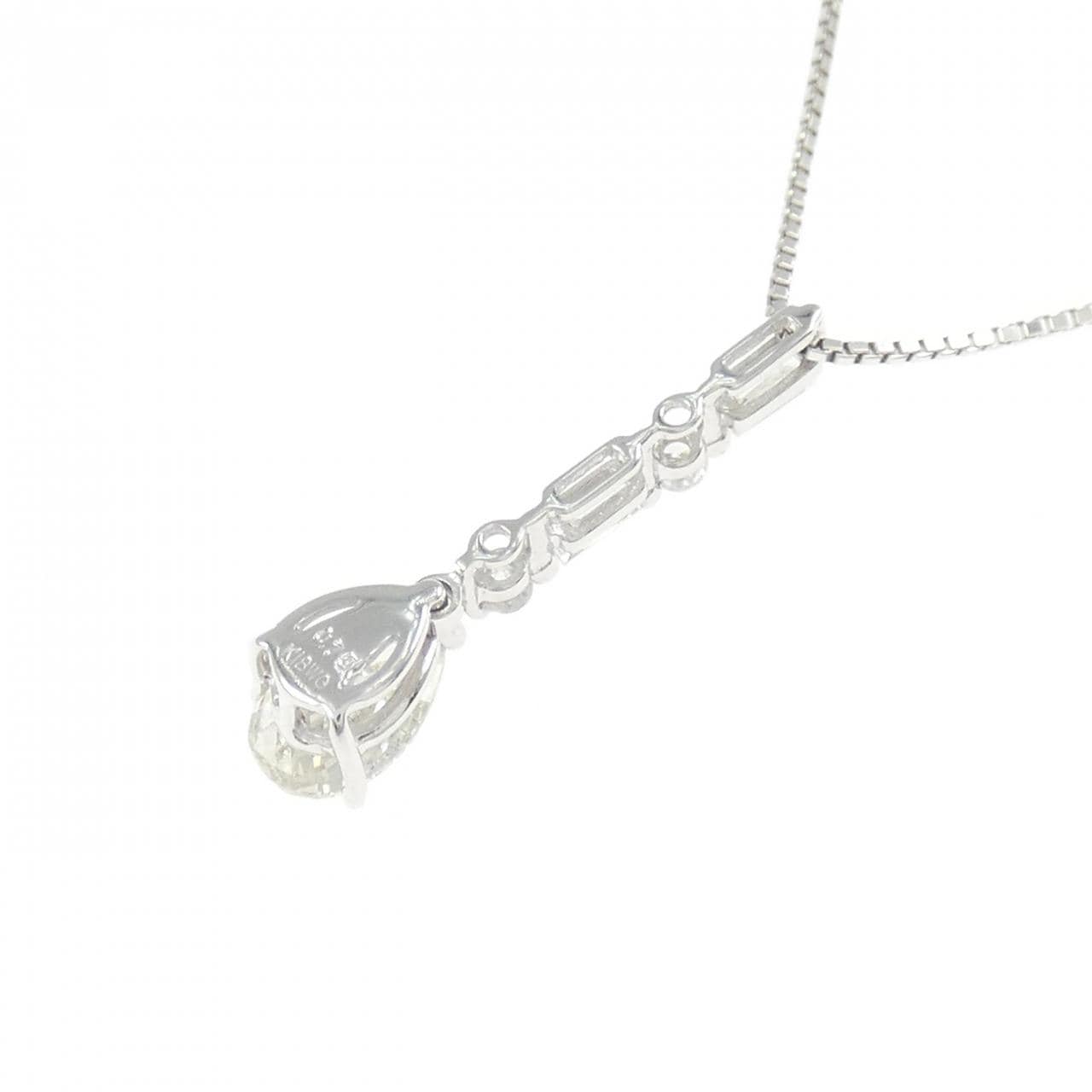 K18WG ダイヤモンド ネックレス 0.75CT