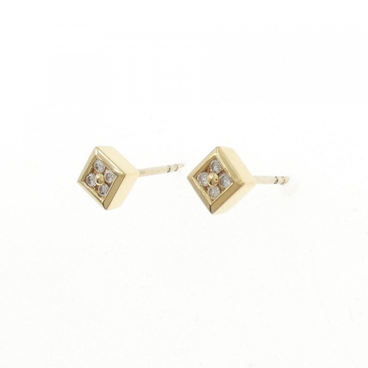 750YG/K18YG ダイヤモンド ピアス