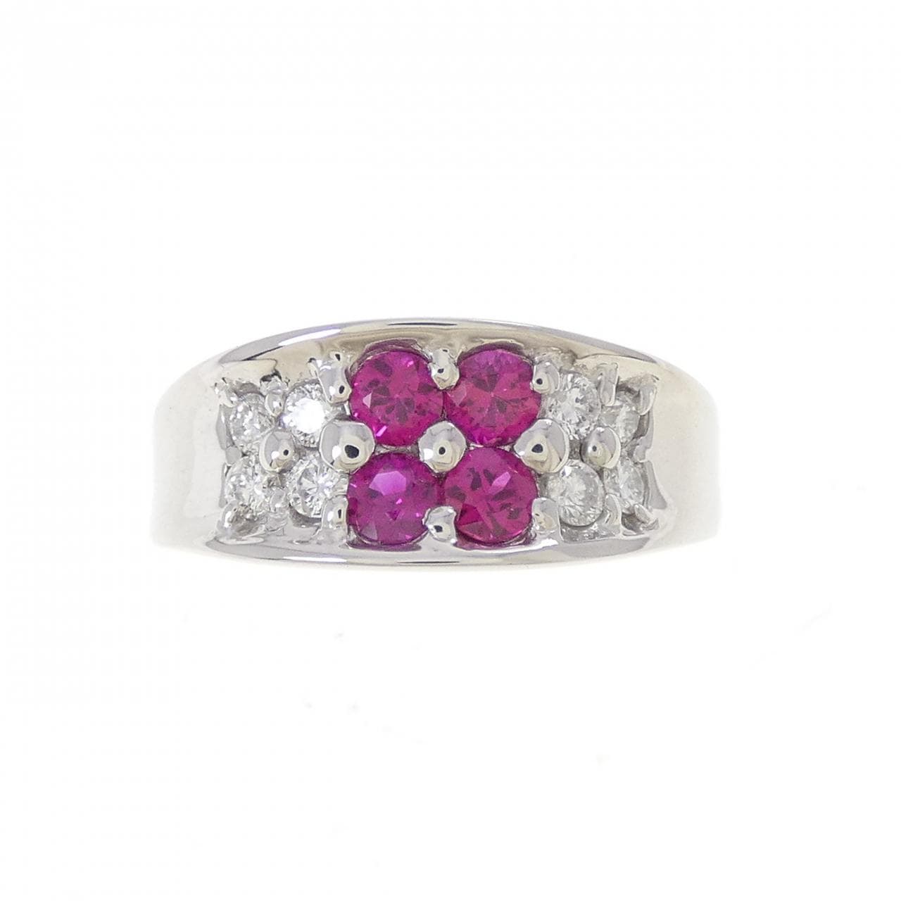 PT900 ルビー リング 0.55CT