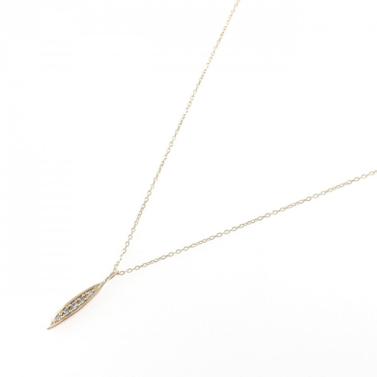 K18PG ダイヤモンド ネックレス 0.03CT
