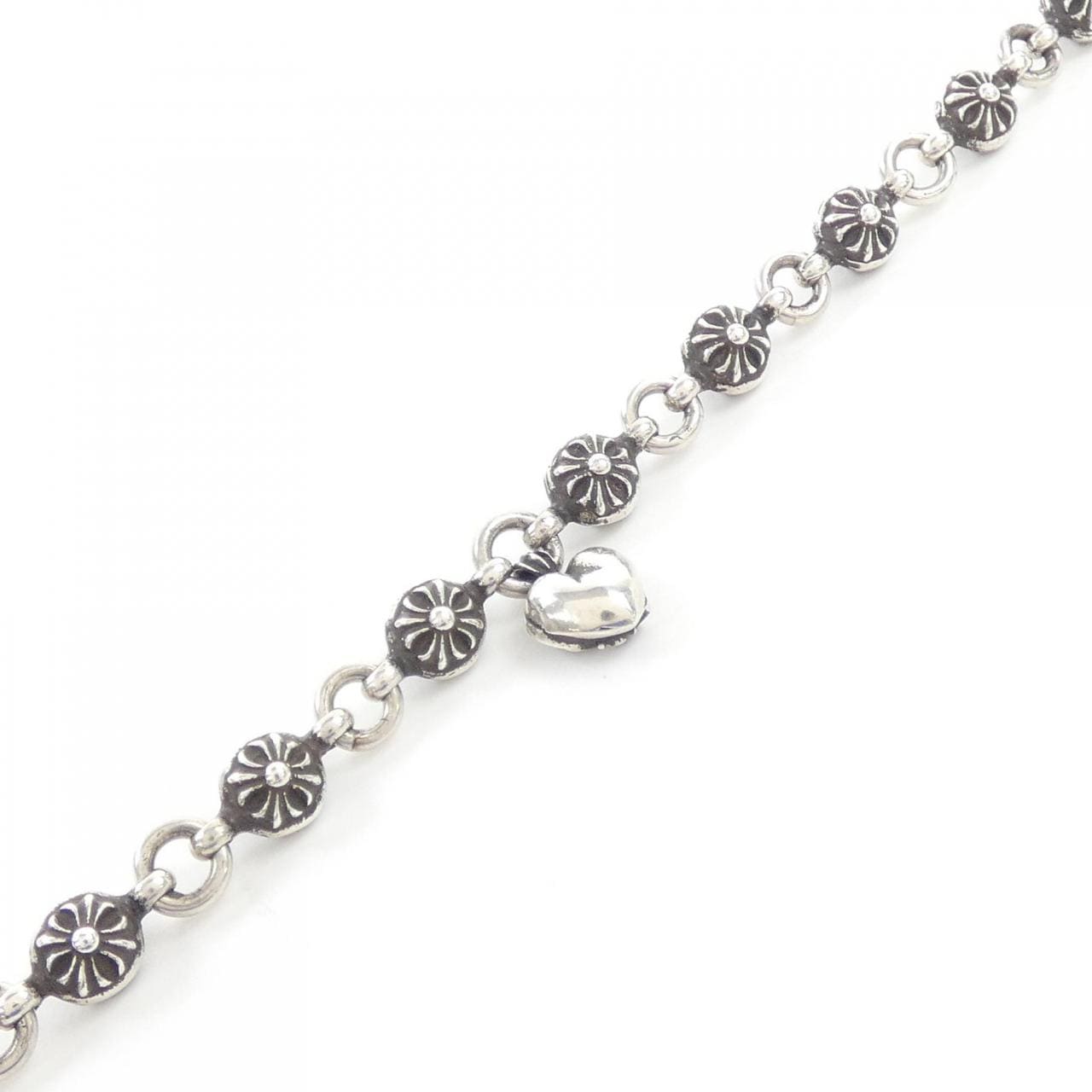 クロムハーツ CHROME HEARTS #1 CROSS/B W/HEART 2354 304 9506 0200 BRACELET