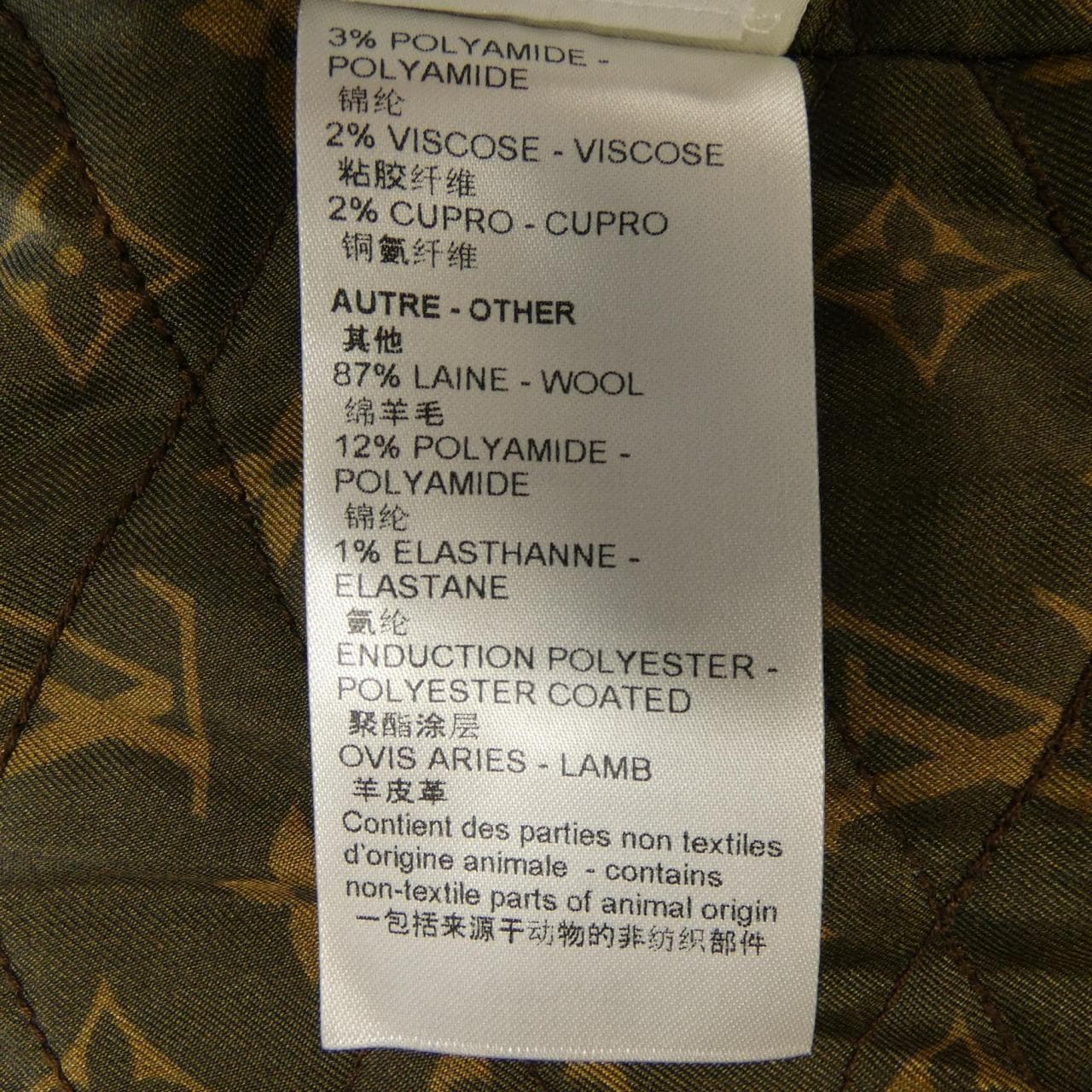 ルイヴィトン LOUIS VUITTON ルレックスツイードバーシティボンバージャケット FNVB02O80 ジャケット