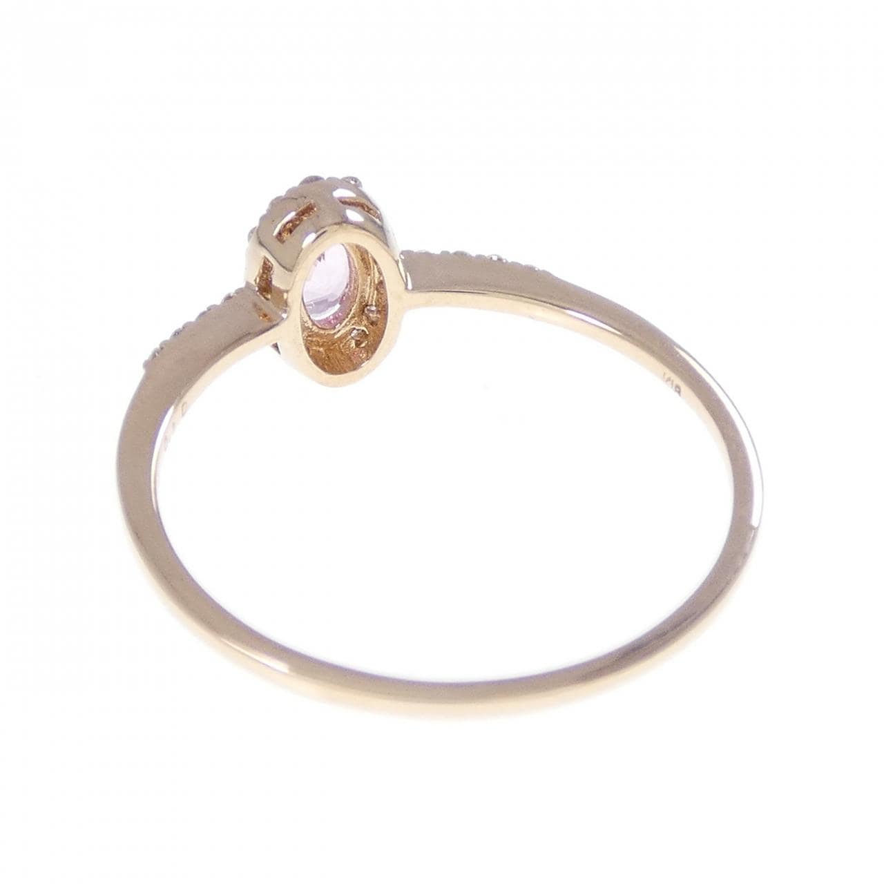 K18PG スピネル リング 0.24CT