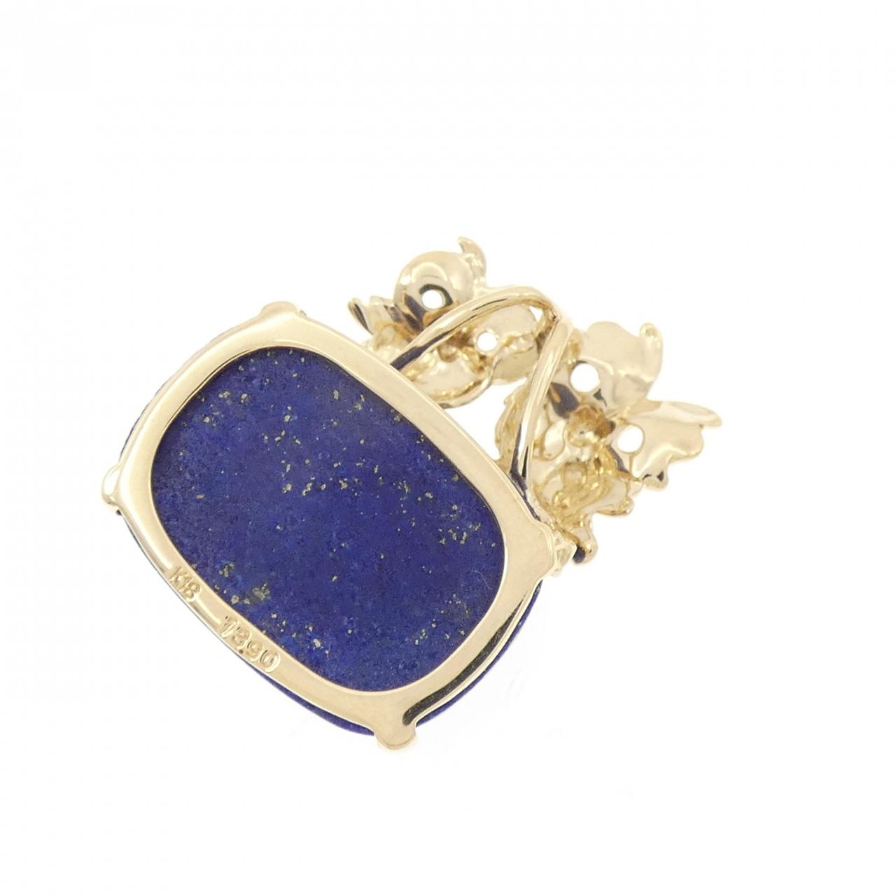 コメ兵｜K18YG フクロウ ラピスラズリ ペンダント 13.90CT