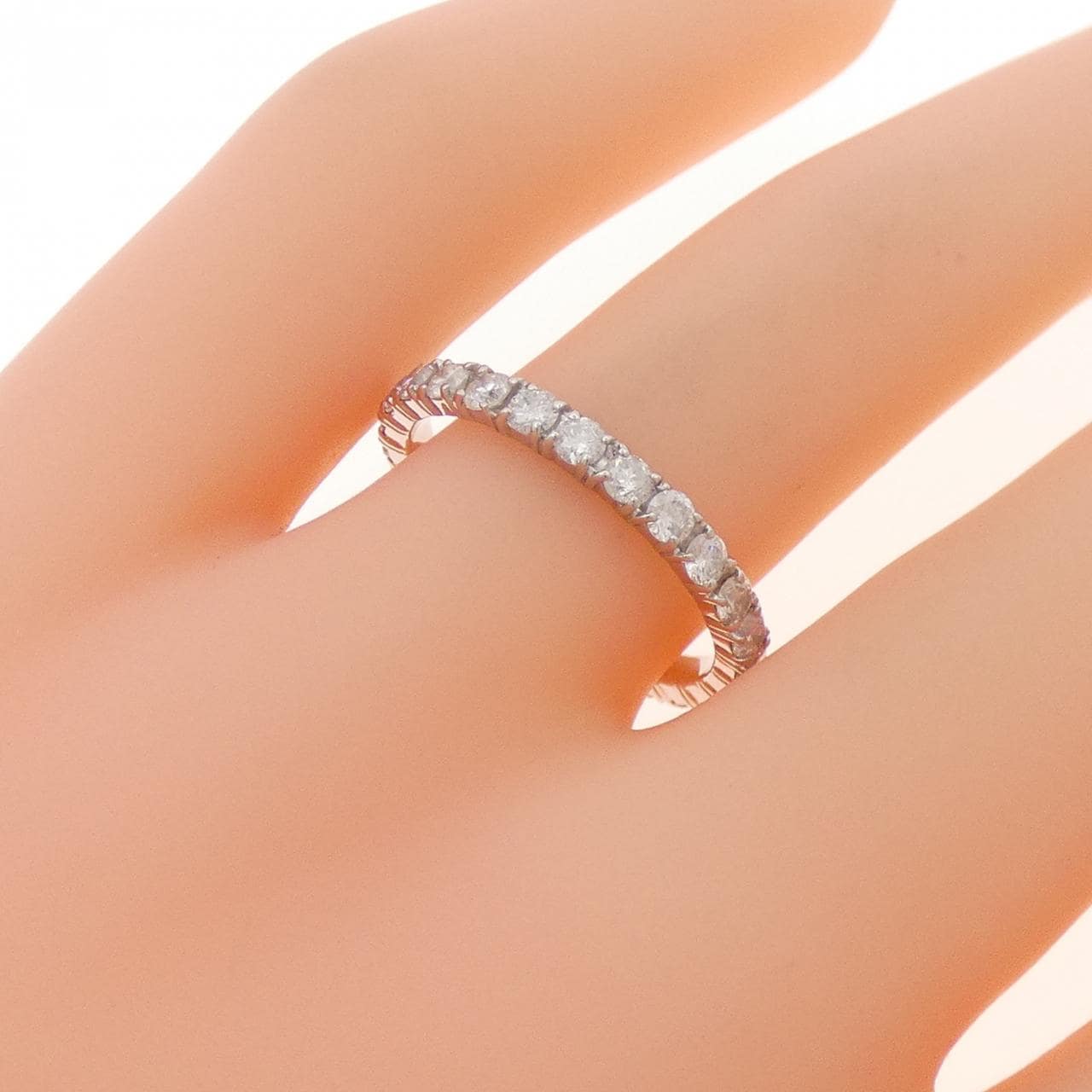 PT900 フルエタニティ ダイヤモンド リング 1.00CT