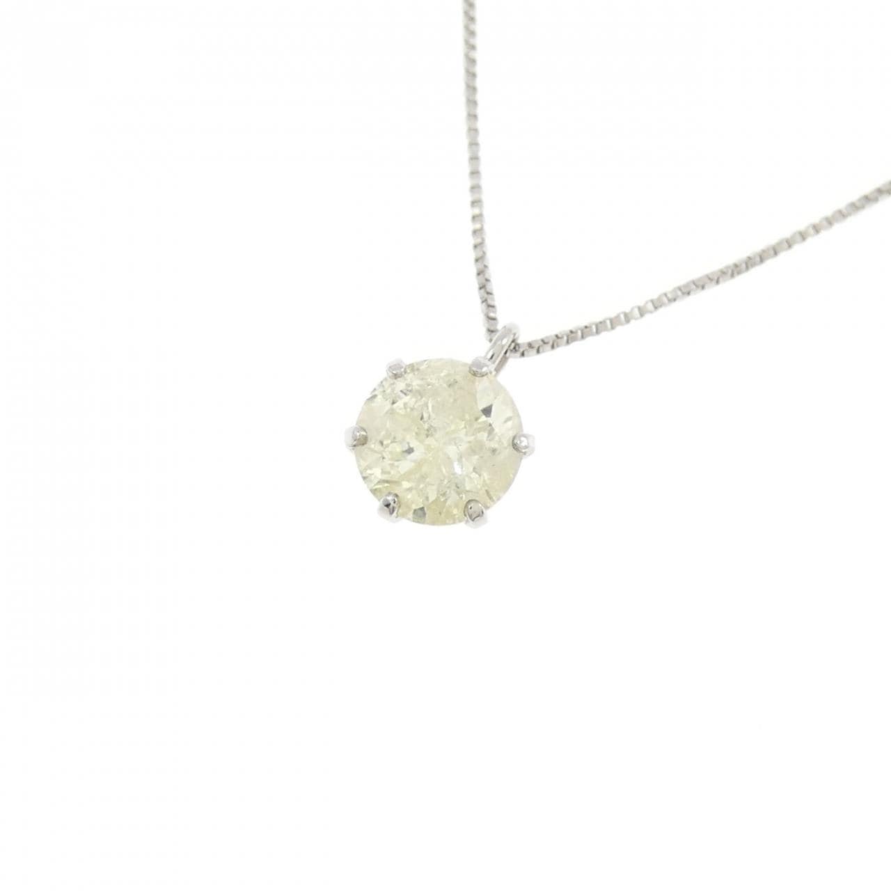 PT900/PT850 ソリティア ダイヤモンド ネックレス 0.47CT