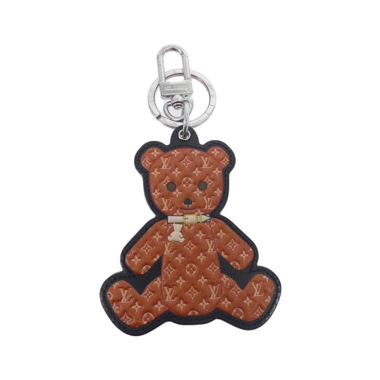 ルイヴィトン モノグラム ポルト クレ テディベア M00342 キーリング