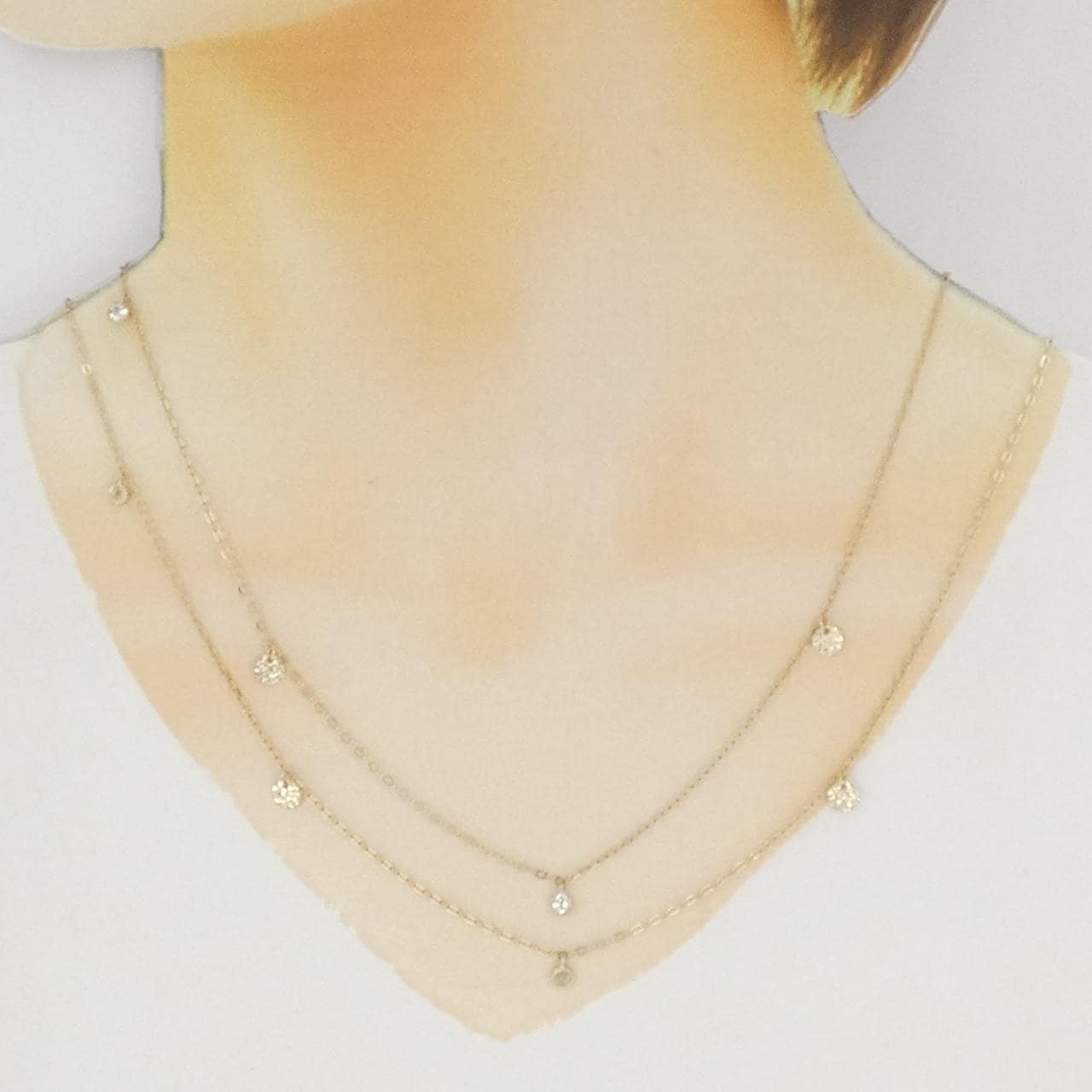 750YG ホワイトトパーズ ネックレス