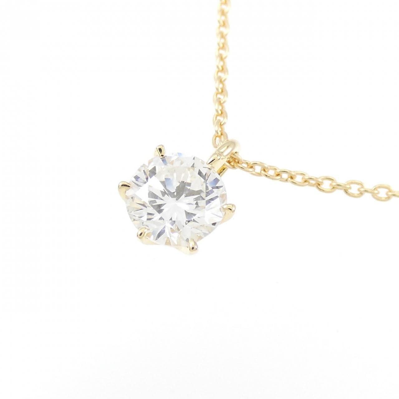 [Remake] K18YG Diamond Necklace 0.404CT F SI1 Good