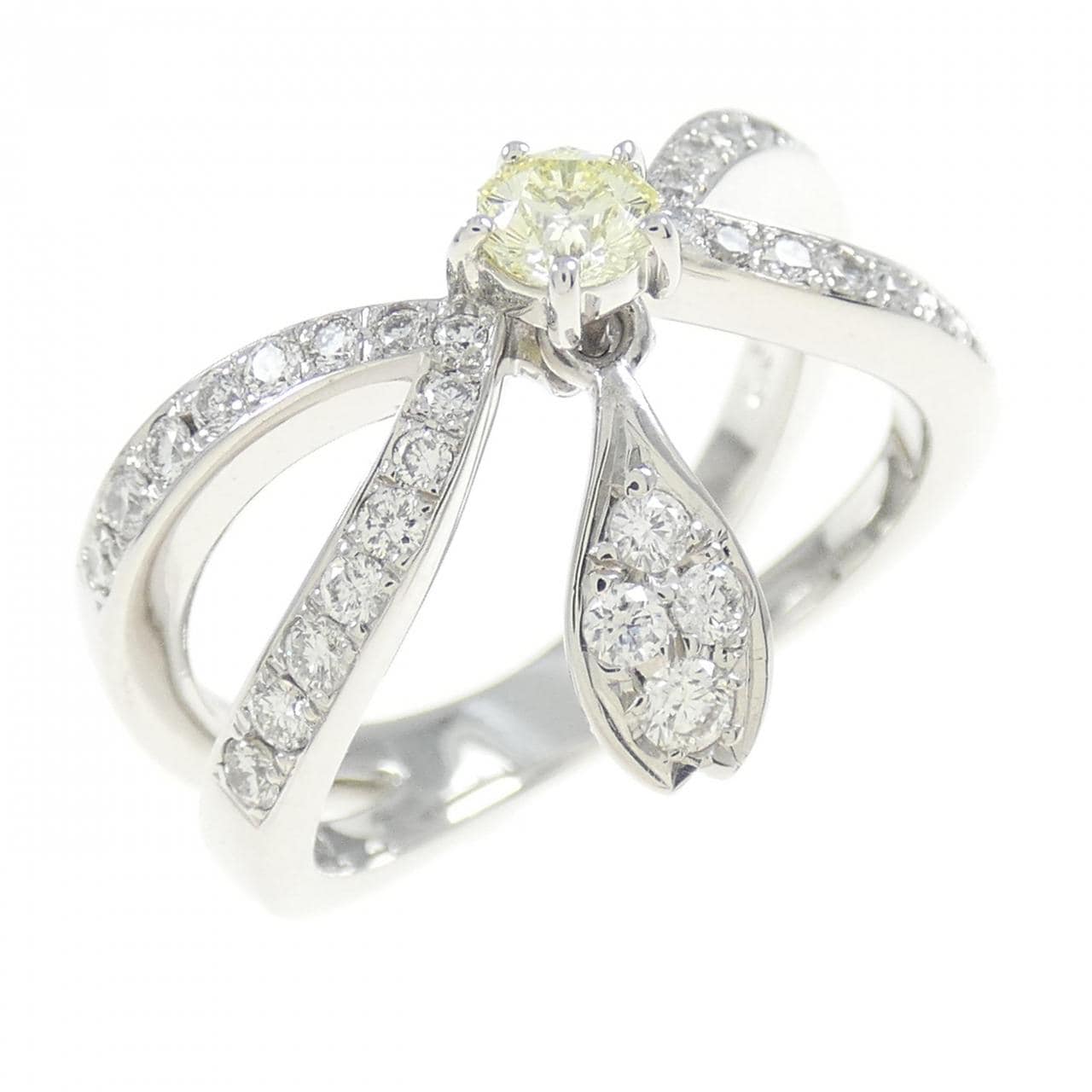 K18WG ダイヤモンド リング 0.167CT